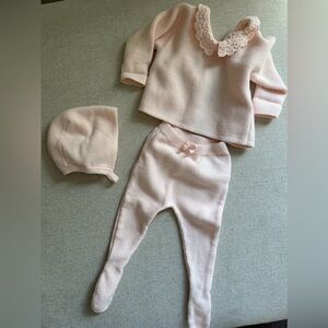 Zara Baby Knit Set in Light Pink